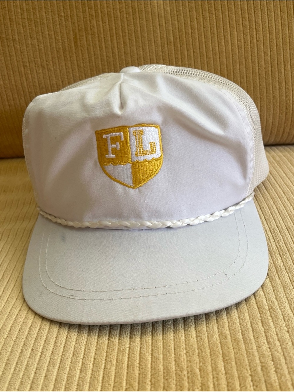 Towntalk Trucker Golf Course Vintage 1980s Snapback Hat Cap FL Shield mesh back